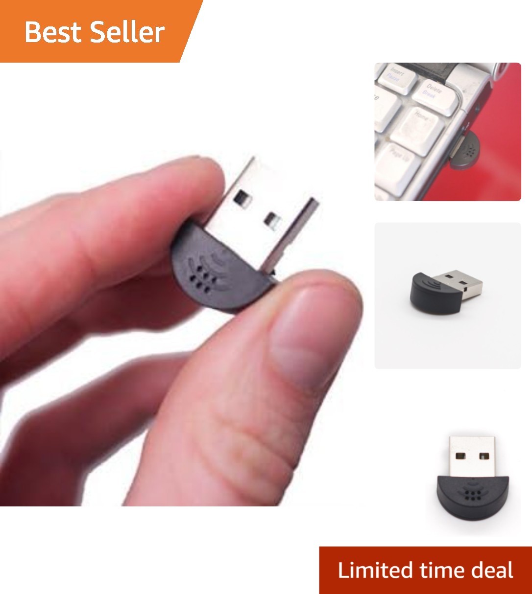 Driver-Free Mini USB Microphone for Voice Calls and Streaming