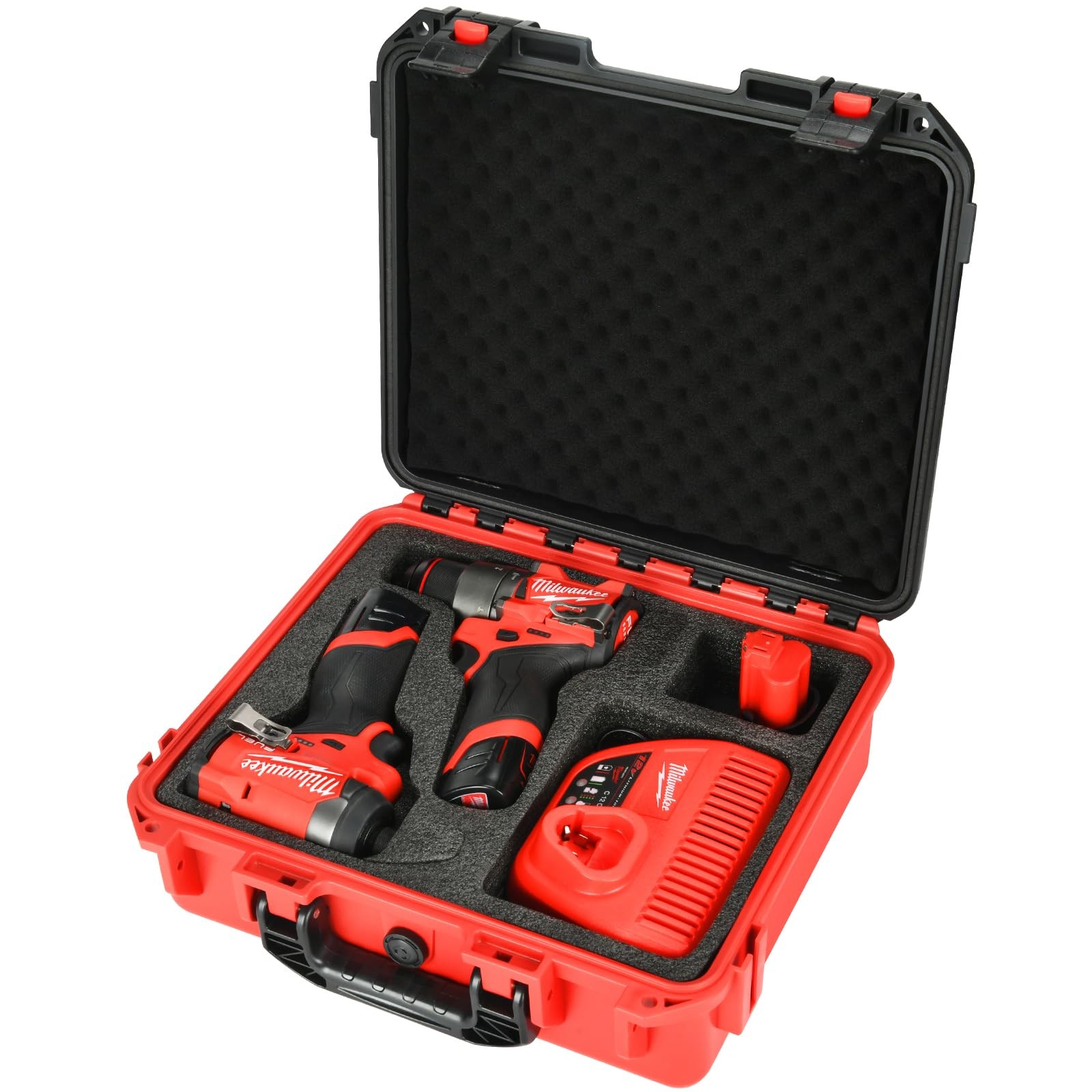 Case for Milwaukee M12 Impact Driver & Drill Set - Tool Box for Milwaukee Fue...