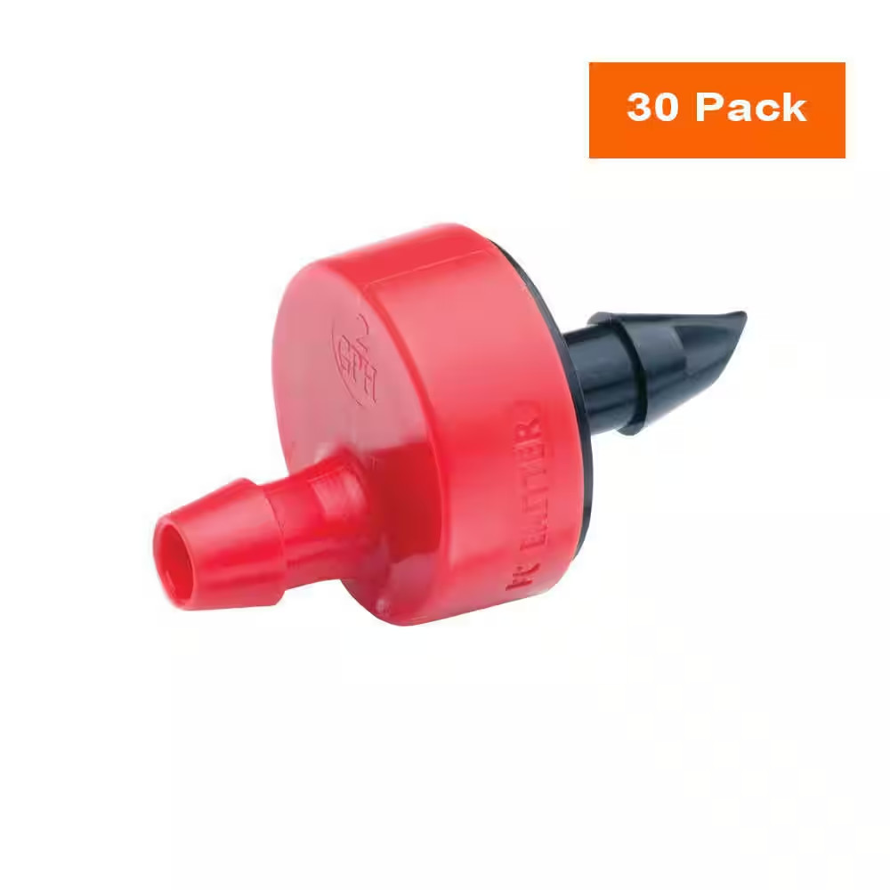 2 GPH Pressure Compensating Spot Watering Drippers/Emitters (30-Pack)