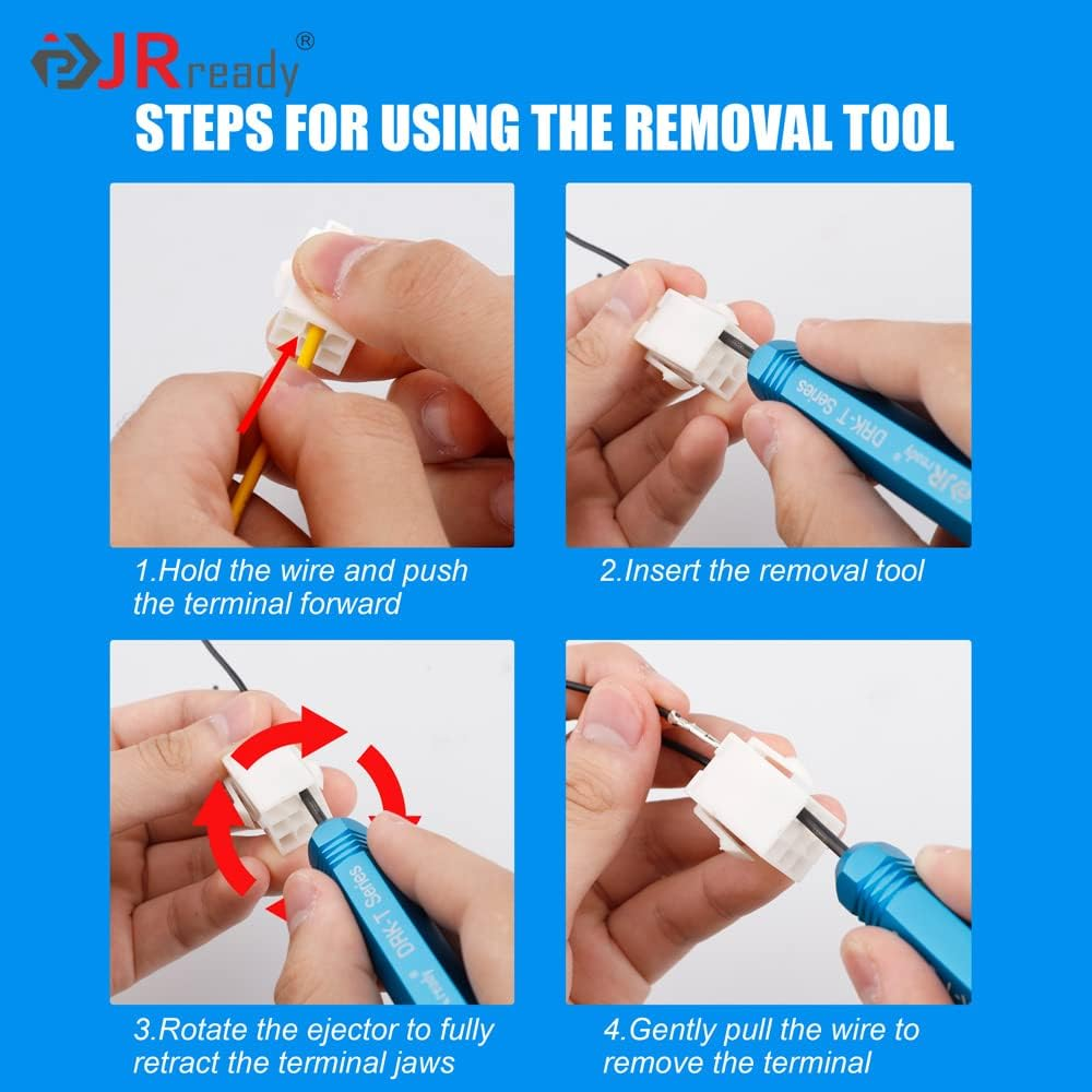 Jrready ST5228 Extractor Tools,Removal Tools Kit for JST/AMP .062" /Molex .062"
