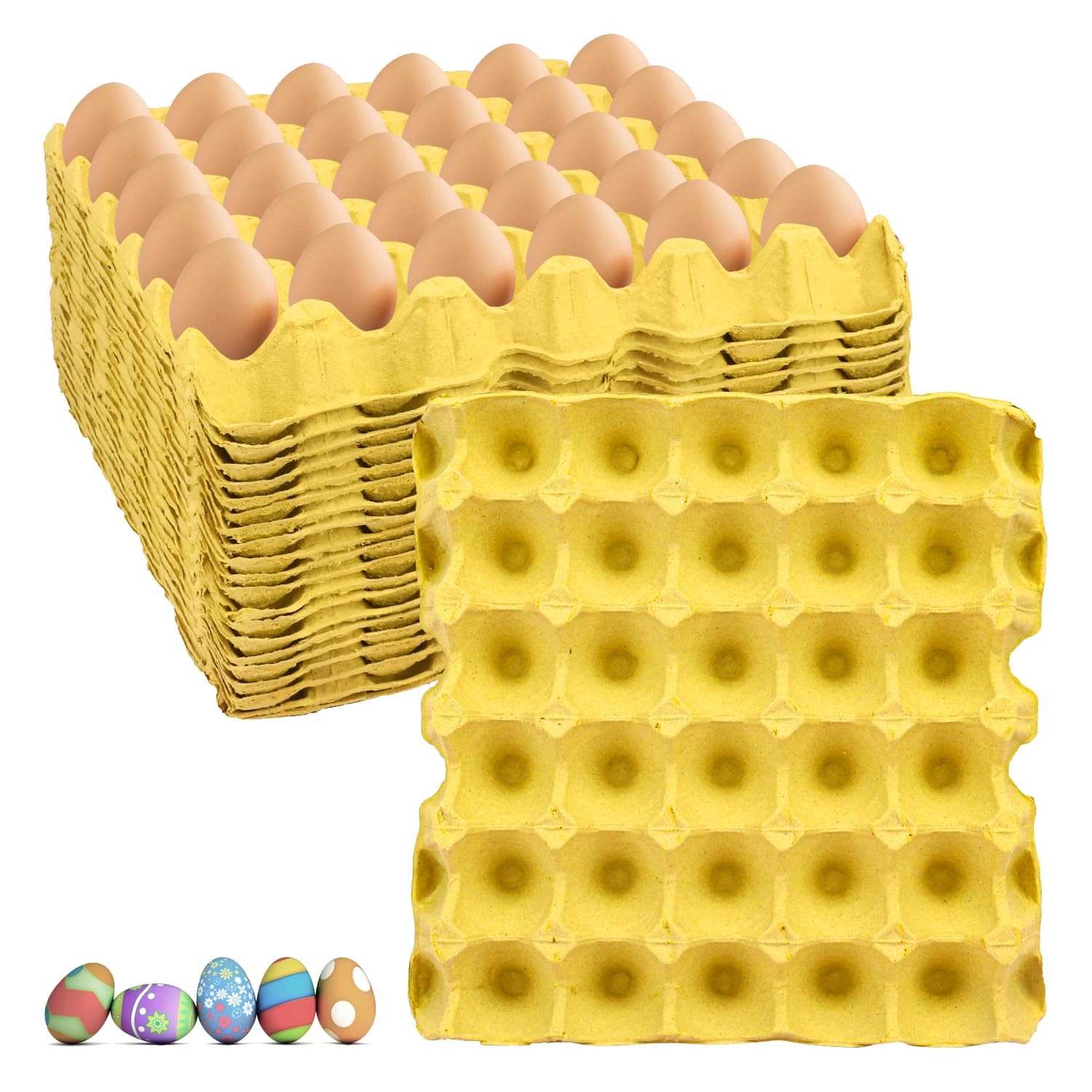 20 Flats 30 Cell Egg Crate Cardboard Egg Cartons Stackable Crates Chicken