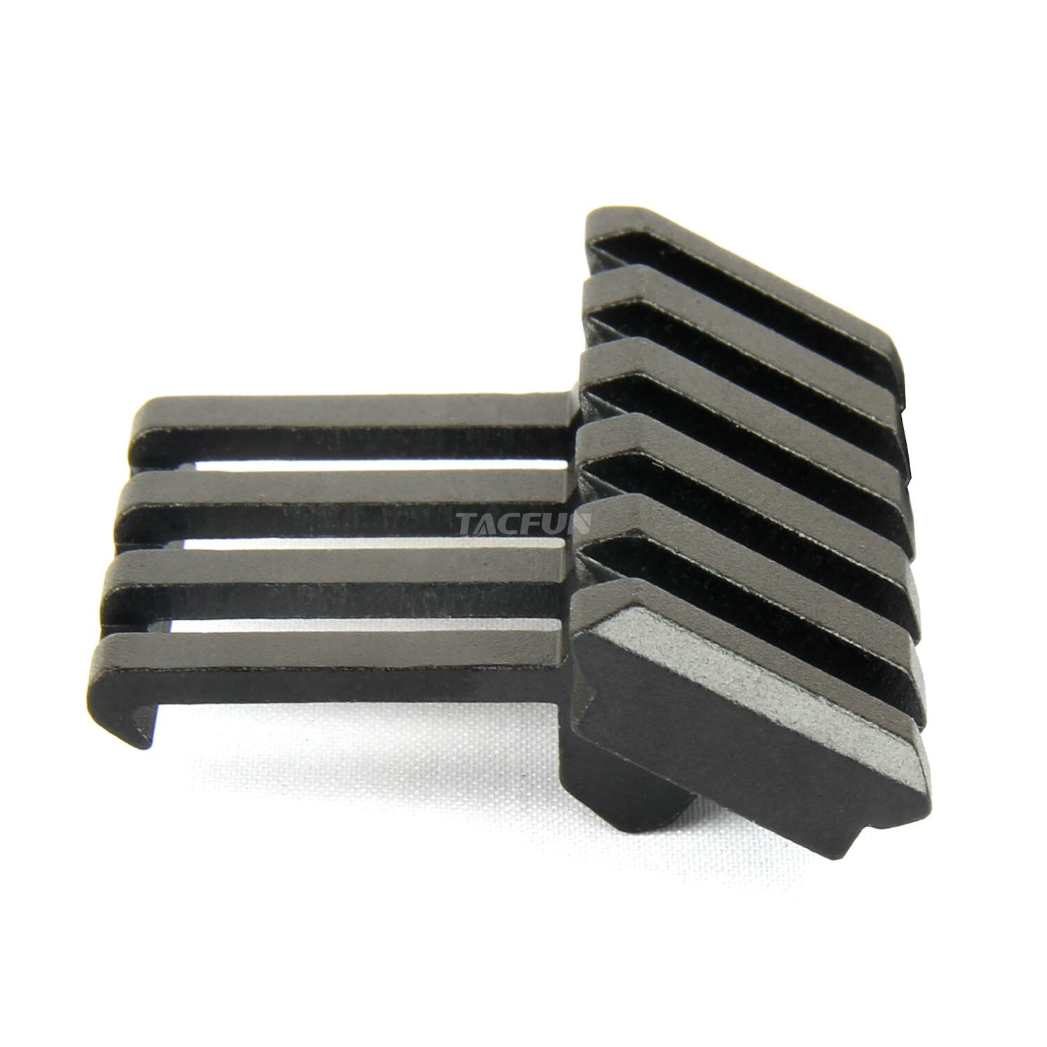 1 Pair 5 slot Low Profile Offset Angle Picatinny Rail Mount 45 Degree 20mm Black