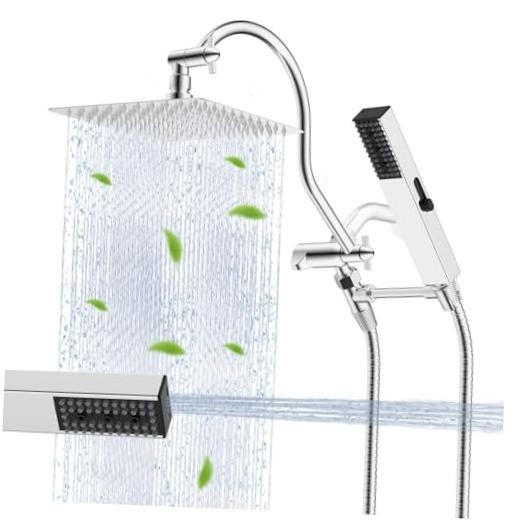 All Metal cUPC Certified Shower Head, 8'' High Pressure Rainfall Shower Head,