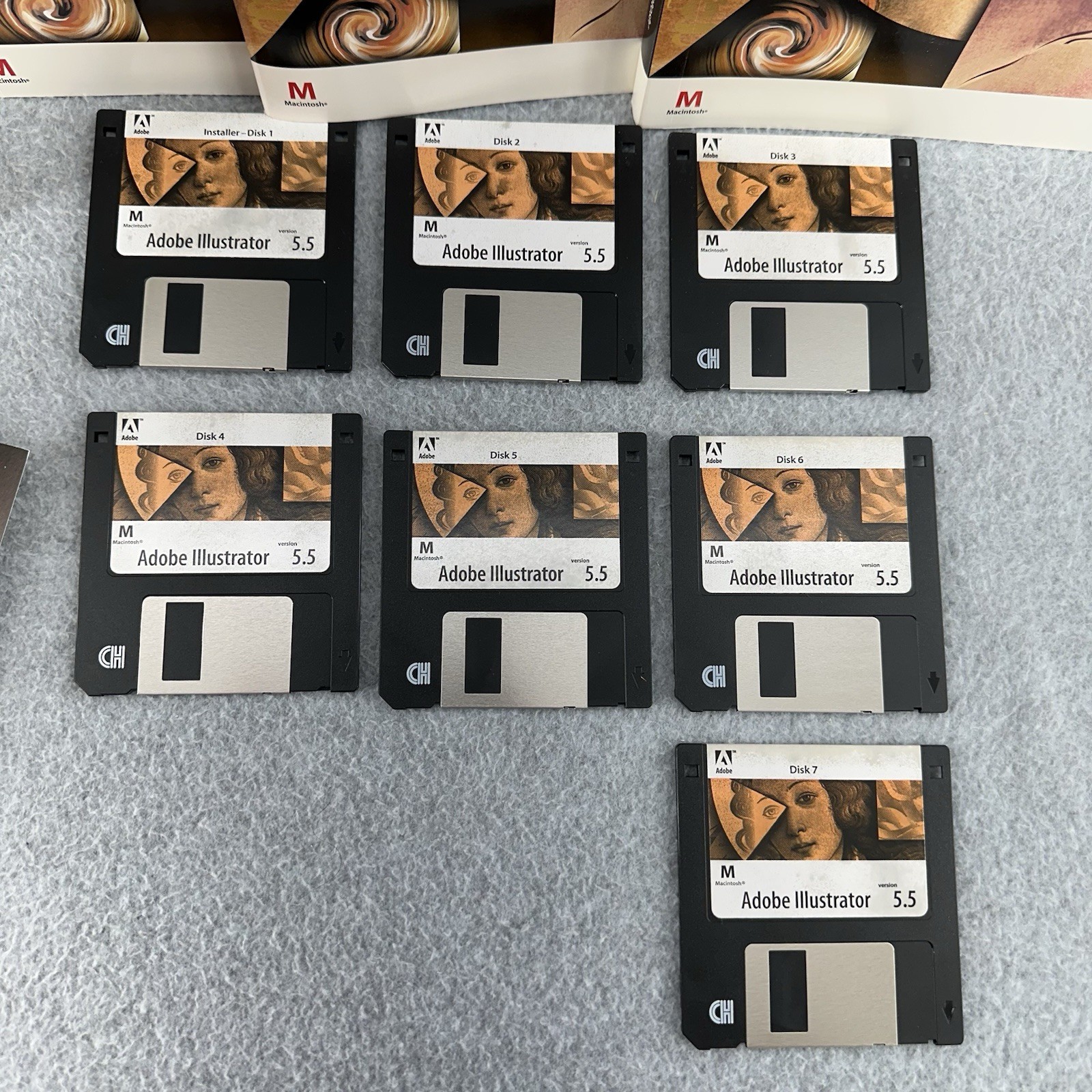 Adobe Illustrator 5.5 for Macintosh and Power Mac (CD ROM + Floppy Disc) 1994