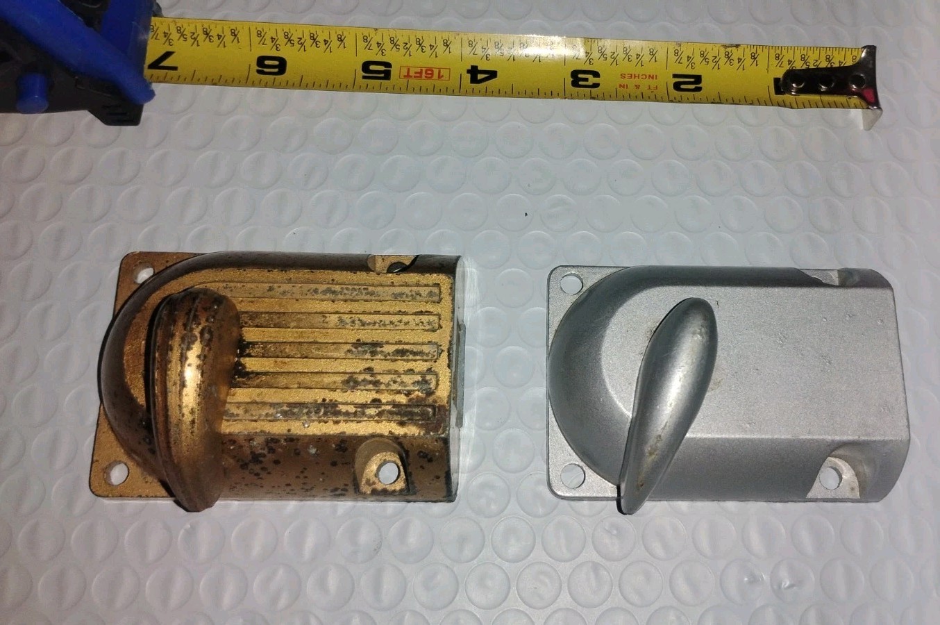 Vintage lot of 2 dead bolt Door Locks. Skreen Locks. Gate Locks.