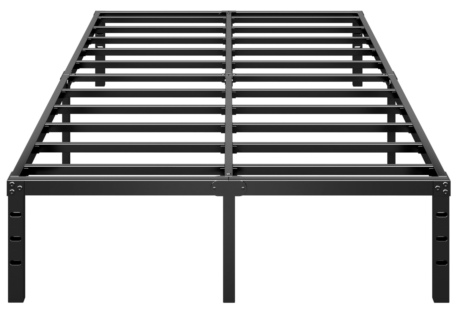 King Metal Platform Bed Frame, 12 Inch, No Box Spring, Black