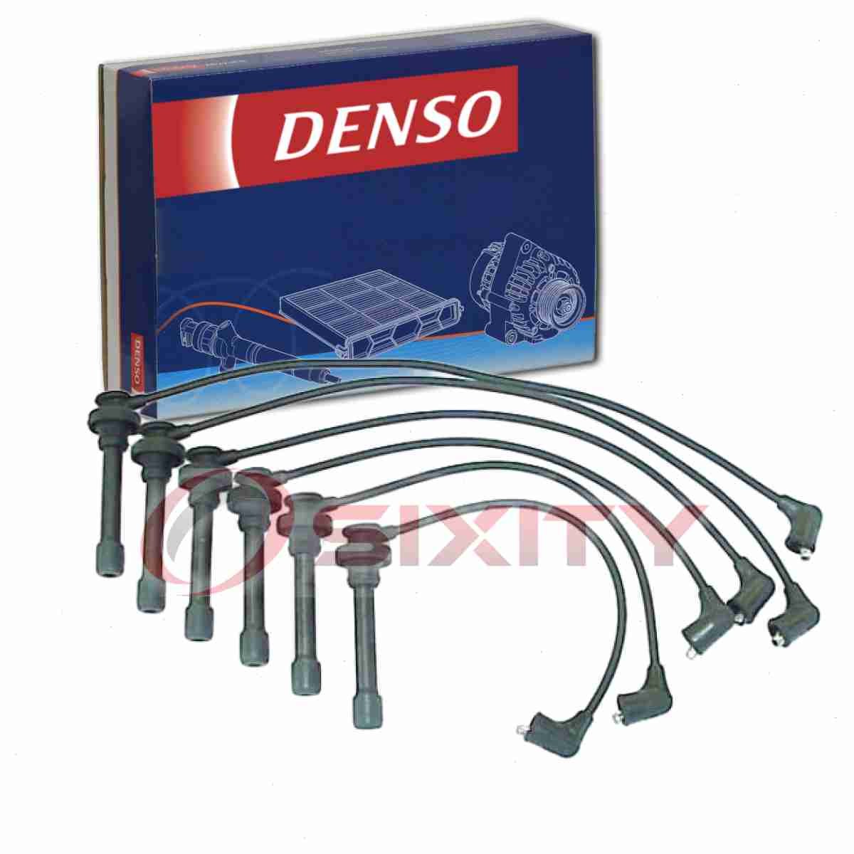 Denso Spark Plug Wire Set for 1999-2003 Mitsubishi Galant 3.0L V6 Ignition hg
