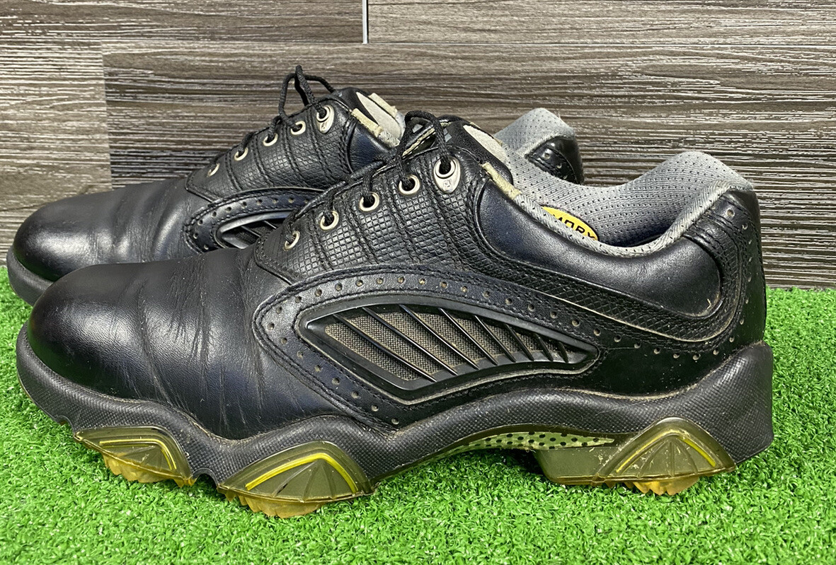 Footjoy FJ Men's SYNR-G Vent Leather Waterproof Golf Shoes Sz 7 Black 53965