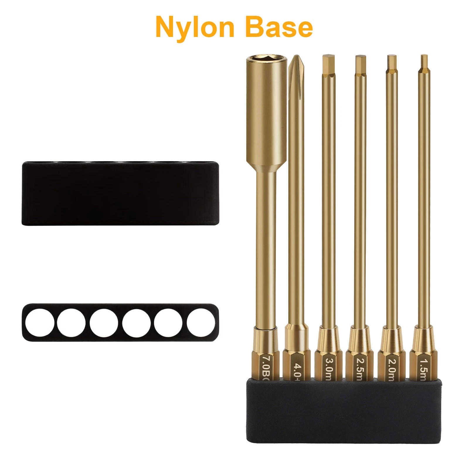 RC Assembly Tool Kit with Hex Bits Nut Screwdriver Cross Driver and Bit Holder