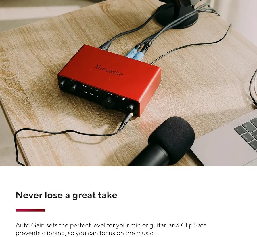 Focusrite Scarlett 2i2 4th Gen Audio Interface New USB For Recording Studio