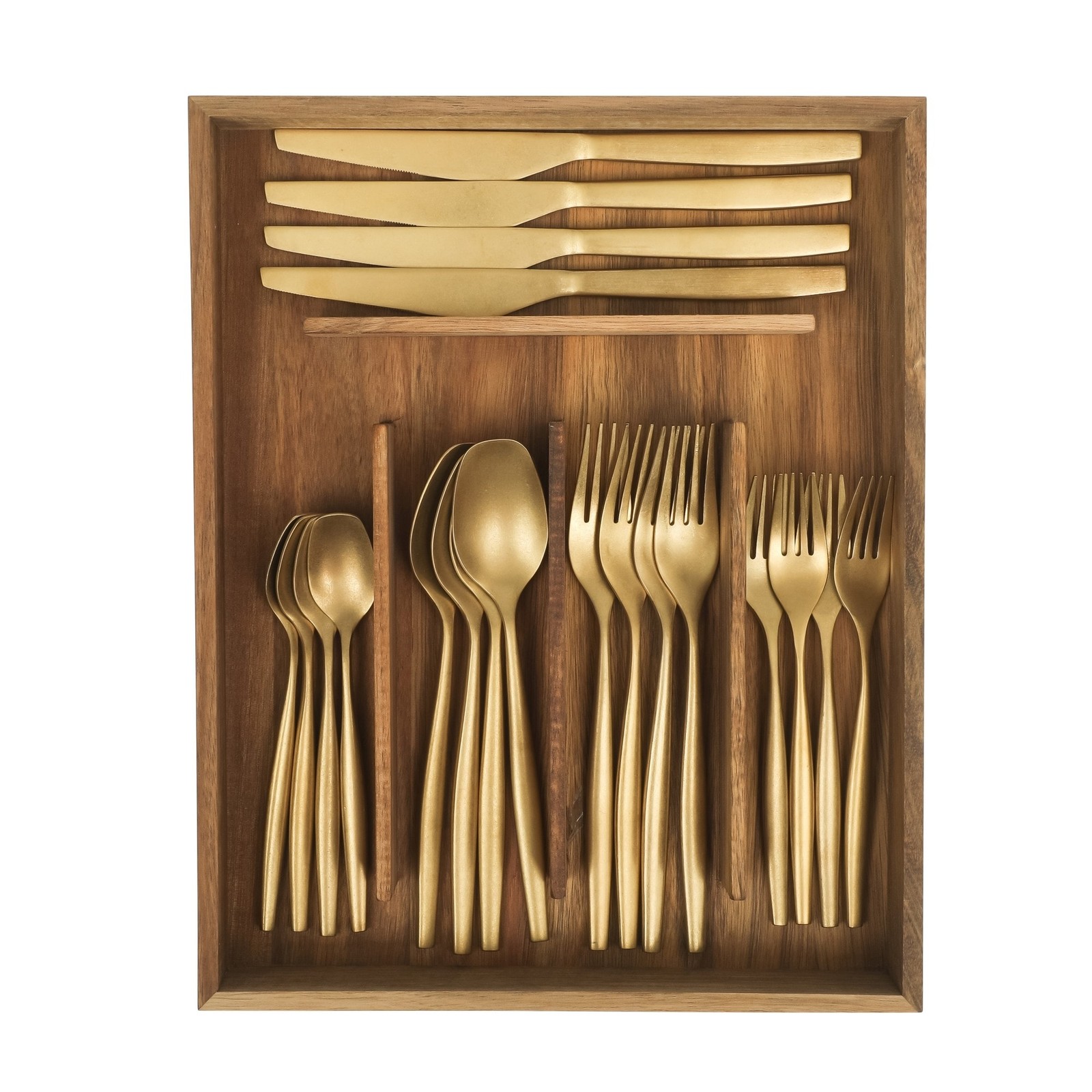 Bloomhouse 20 Piece Flatware 18/10 Stainless Steel Silverware Cutlery Utensil -