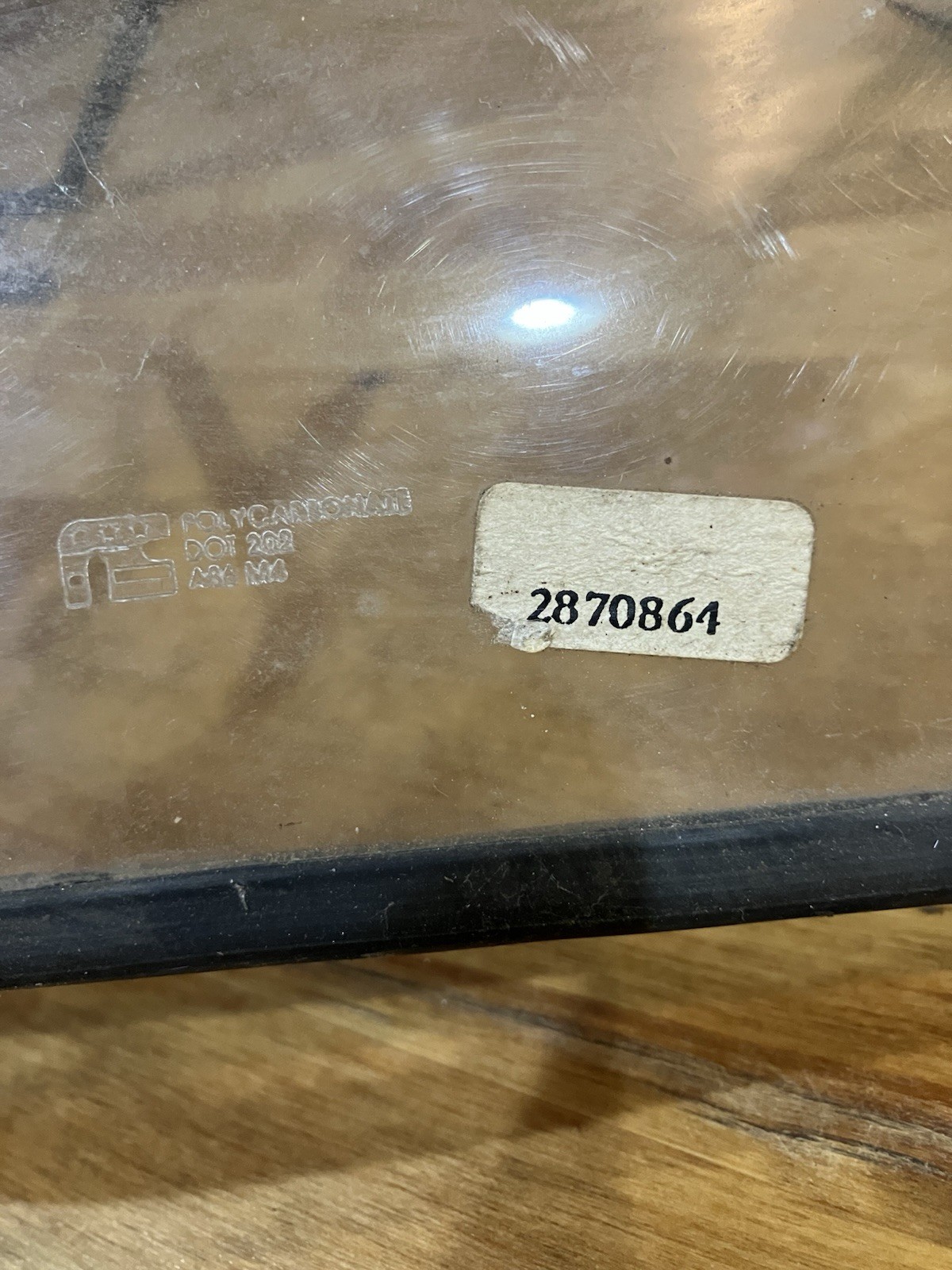 Vintage Polaris Snowmobile Windshield A86 M4 2870864 Polycarbonate