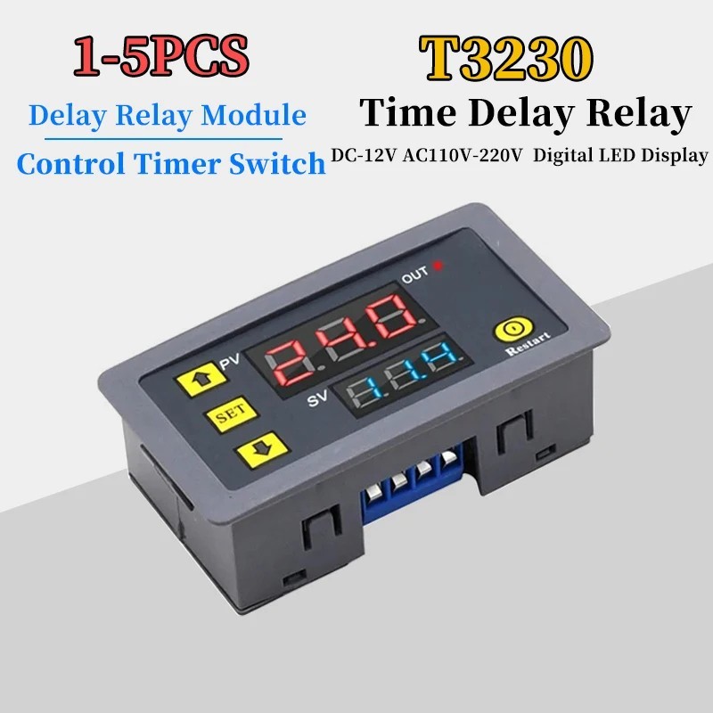 DC 12V 24V Digital Timing Delay Relay Home Adjustable Cycle Timer Control Switch