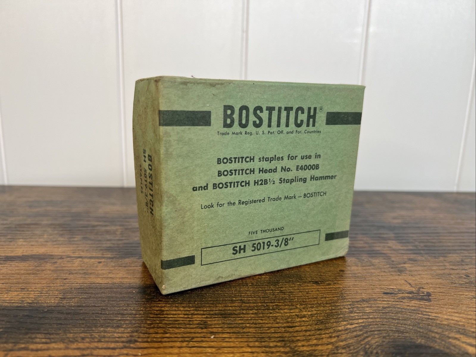VINTAGE BOSTITCH STAPLES SH 5019-3/8" Full Box 5k Staples USA