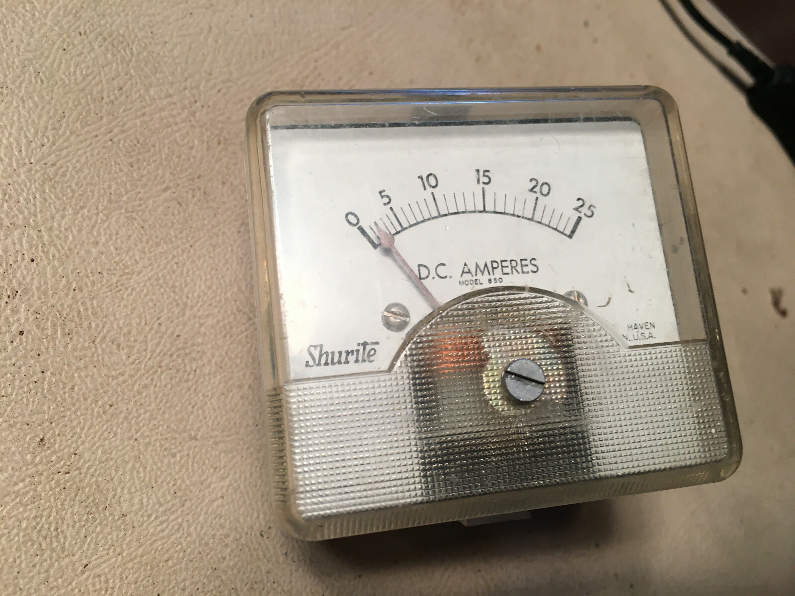 Shurite model 850 0-25 DC Amperes Meter