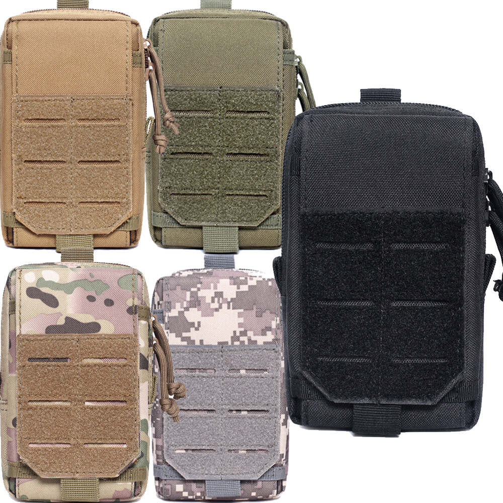 Mens Tactical Molle Utility Waist Pack Bag Outdoor Hunting Cell Phone Fanny Bag