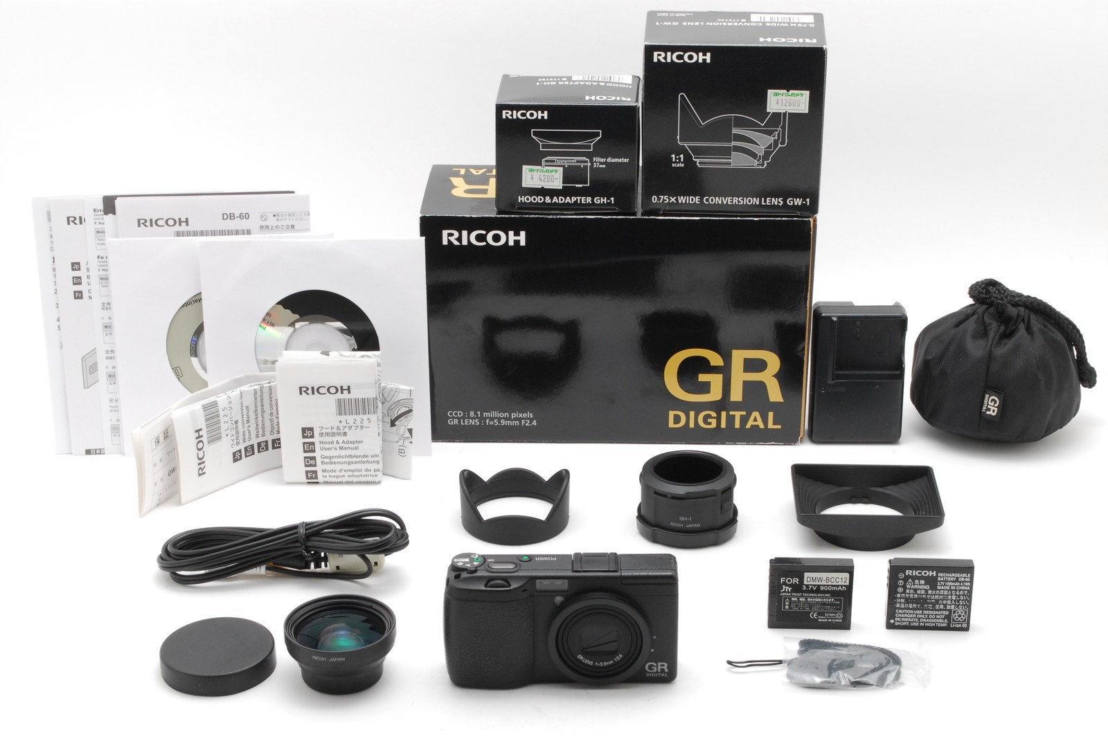 [ Mint In Box ]RICOH GR DIGITAL 8.1MP Black Compact Digital Camera From JAPAN