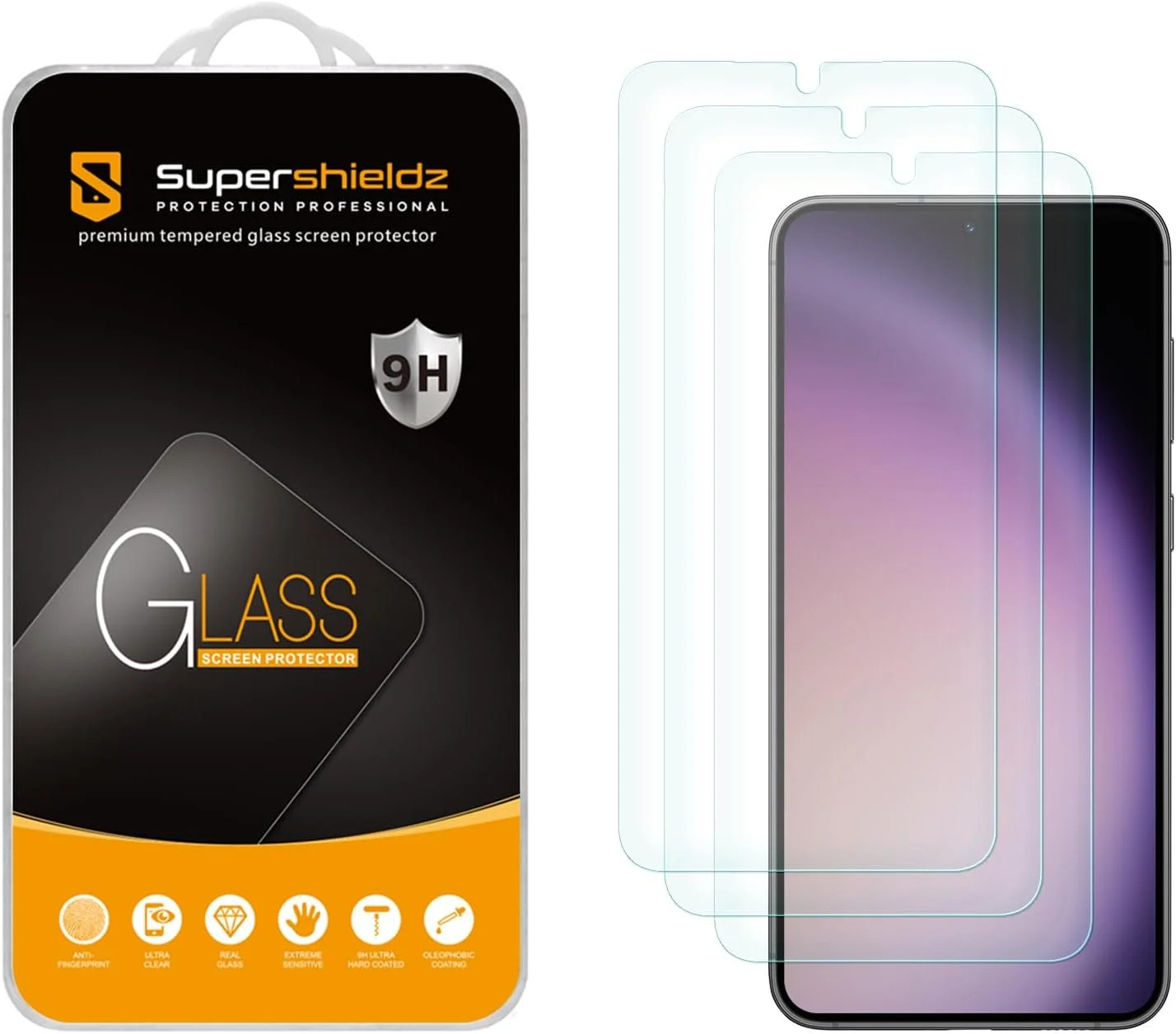 Samsung Galaxy S24 Plus Screen Protector Tempered Glass Bubble Free 3Pack