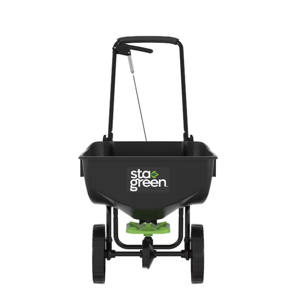 Sta-Green Precision Broadcast Spreader 32-lb Capacity Compatible with Fertilizer