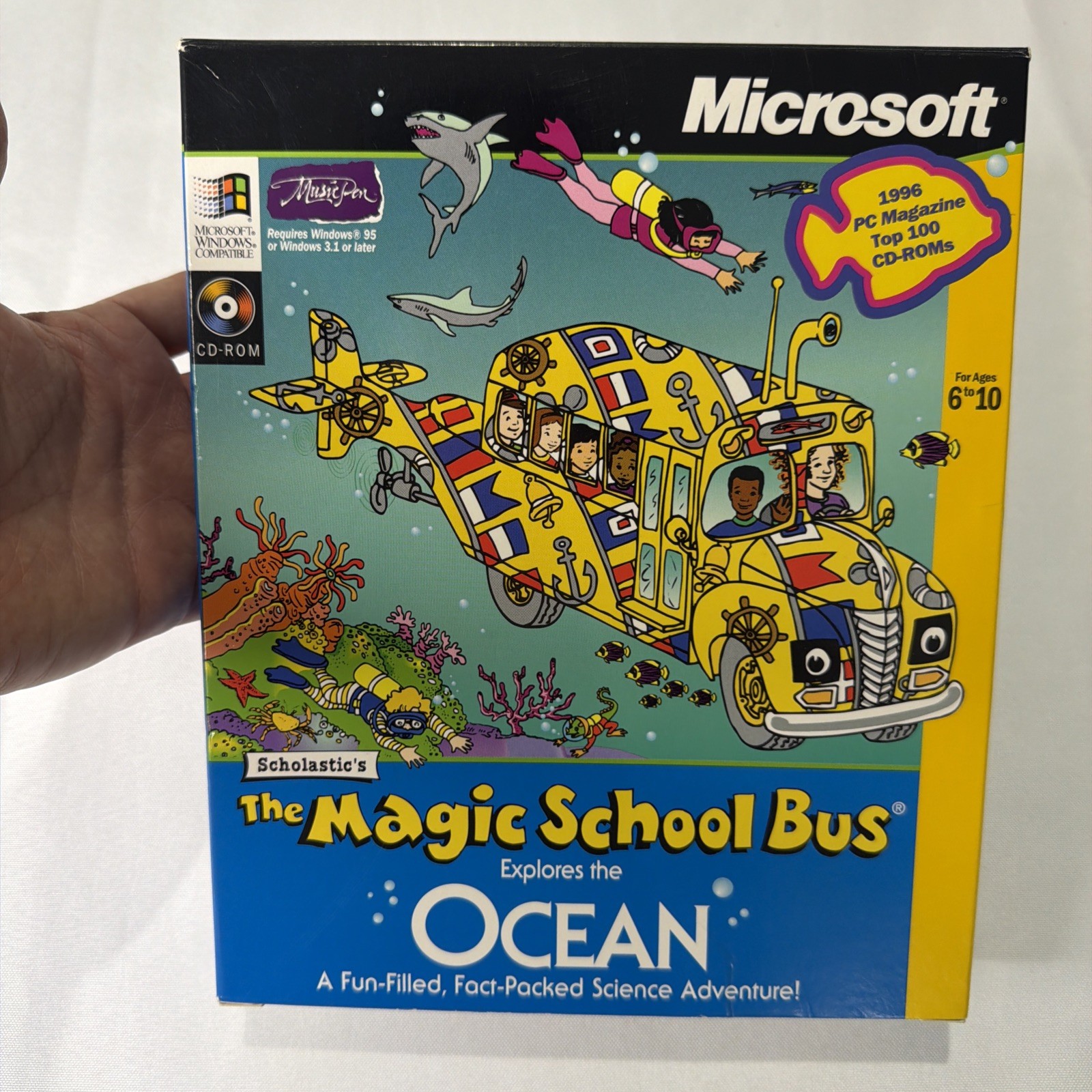 Magic School Bus Explores the Ocean Big Box PC CD-ROM Windows