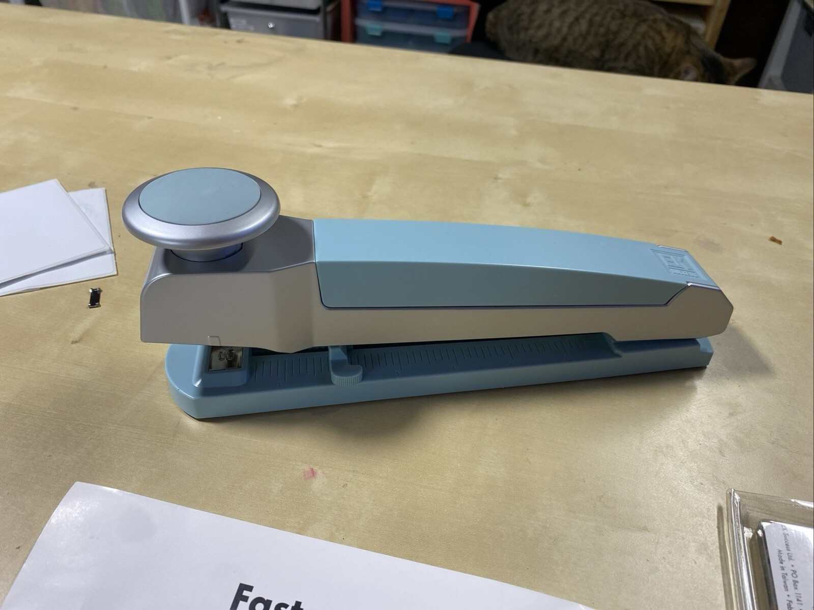 EK Success Fastenater Decorative Bar Stapler Teal Scrapbooking