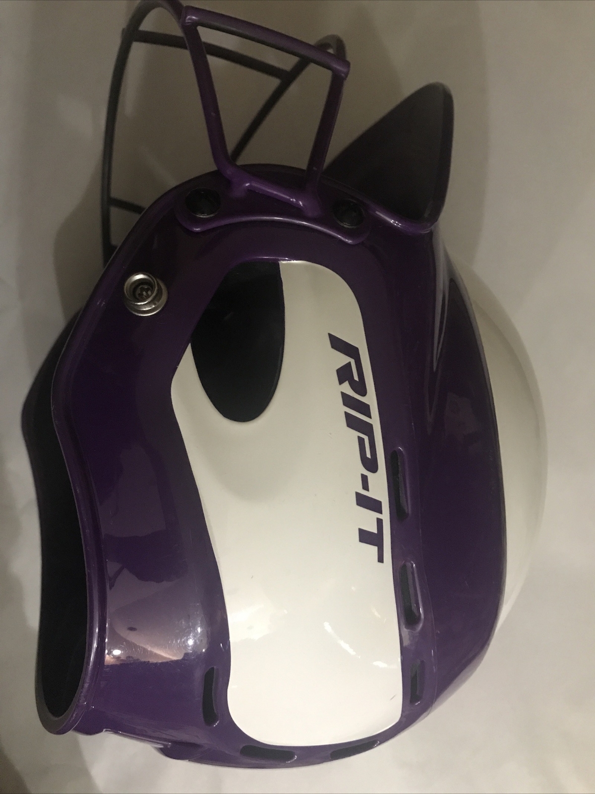 Girls Rip It Batting Helmet And Face Mask..purple And White
