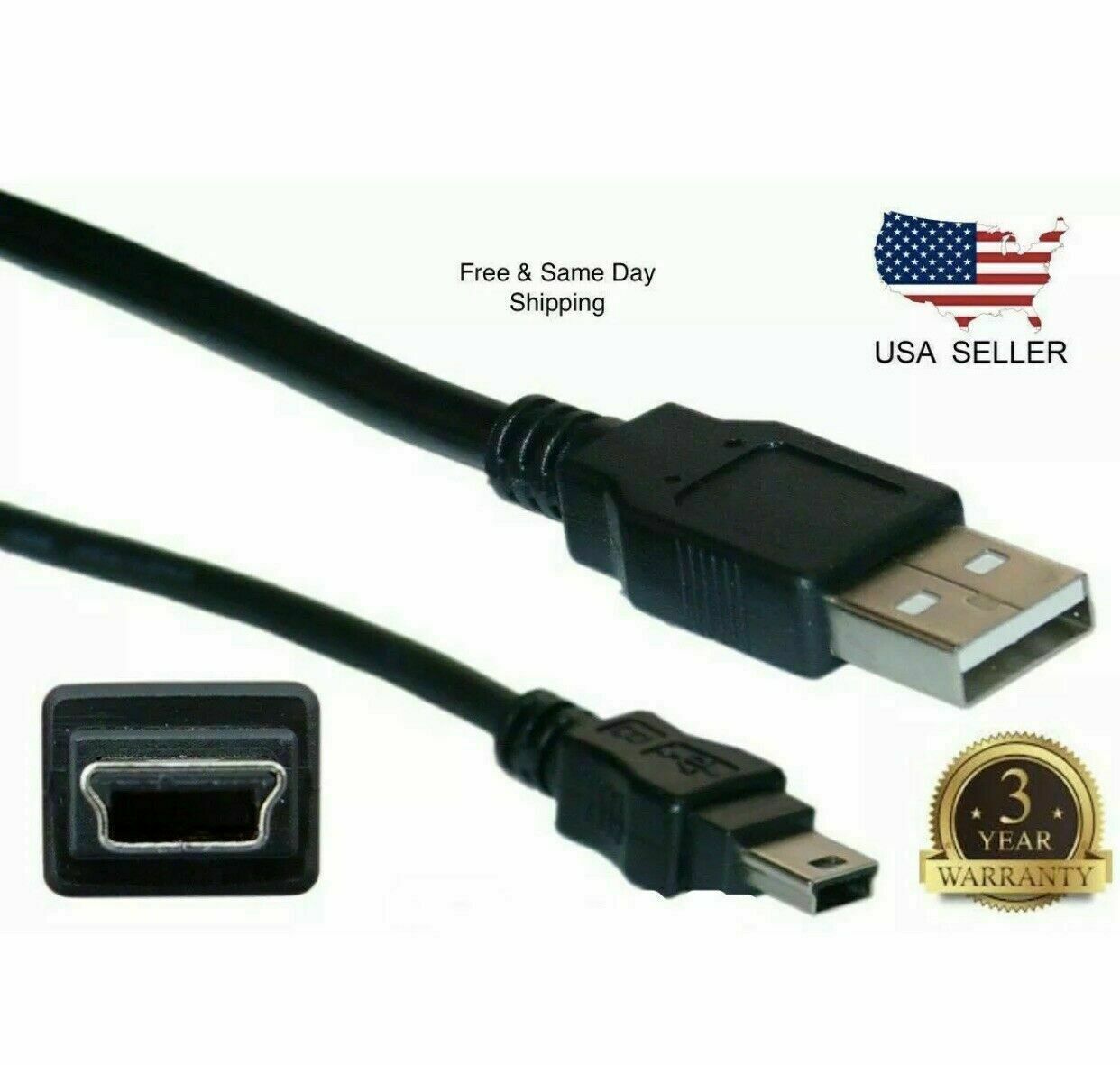 For Sony Playstation 3 PS3 Wireless Controller USB Charging Cord Cable Charger