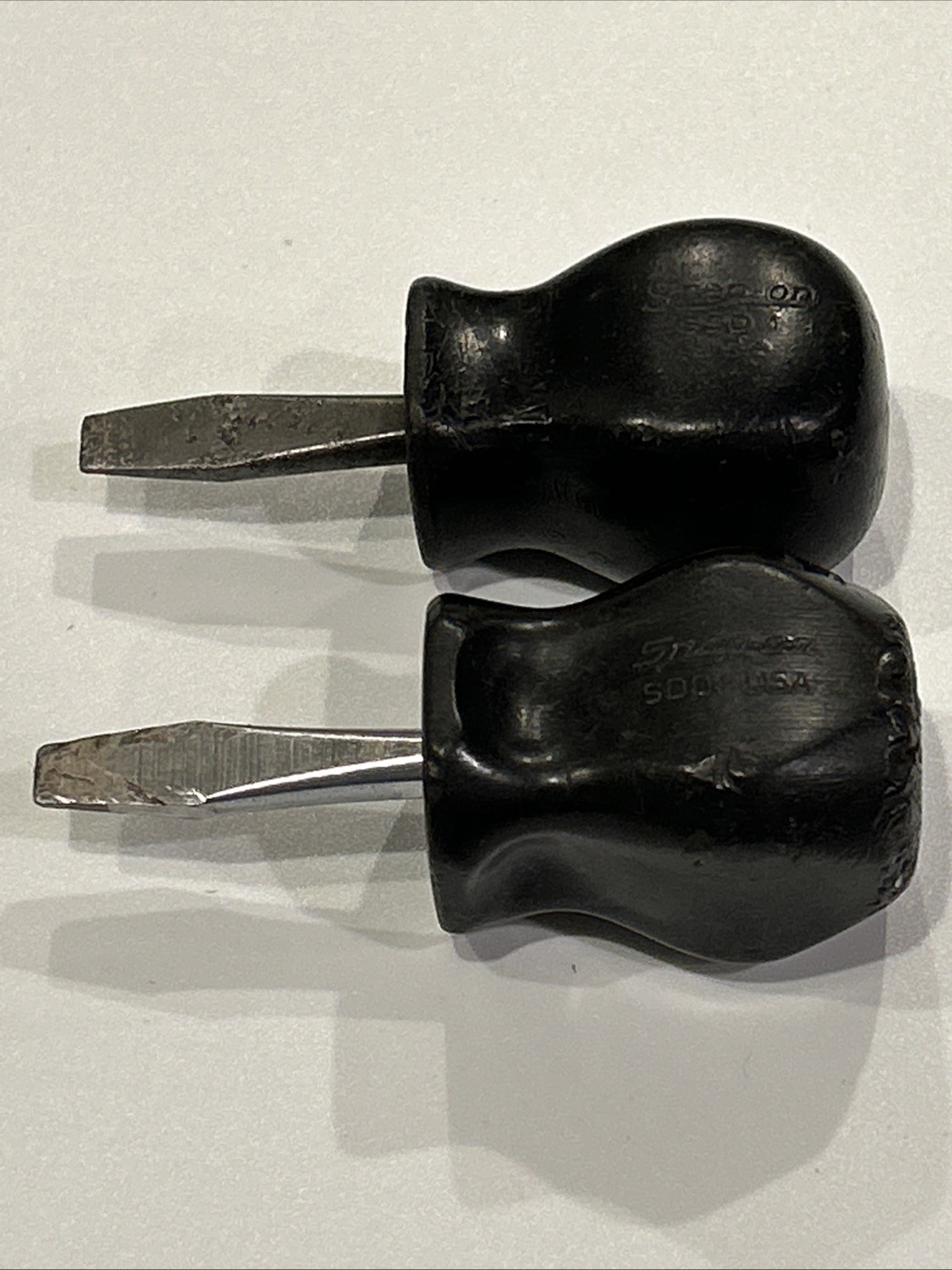 Snap On Tool SDD1 2 Stubby Black Screwdrivers Plastic Handle