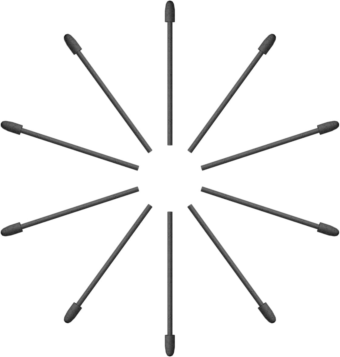 HUION 10 Pack Upgraded Replacement Felt Nibs PN06F for Digital Stylus Pen PW600L