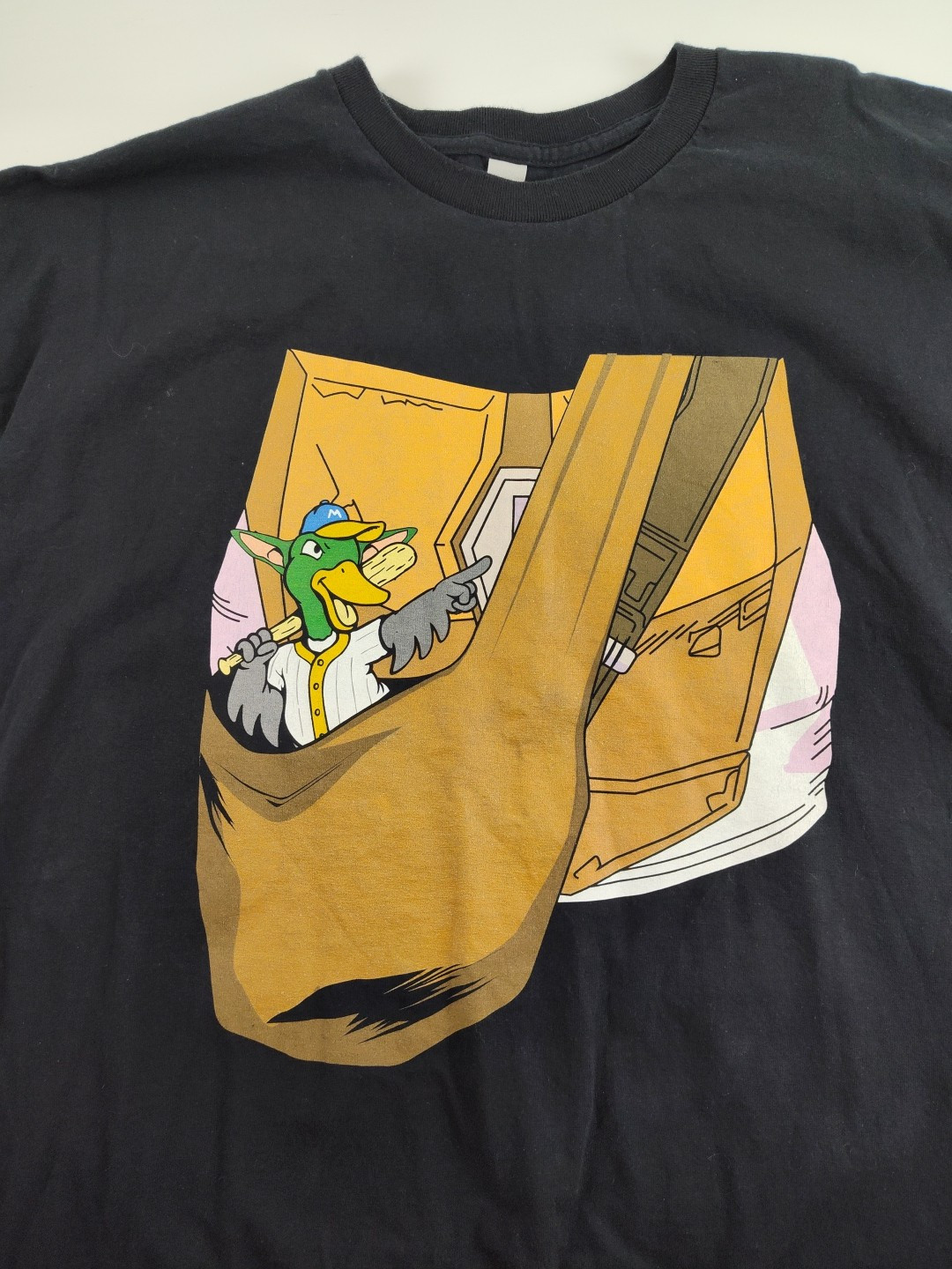 Madison Mallards Mandalorian Grogru Maynard Star Wars Black T-Shirt Size 2XL