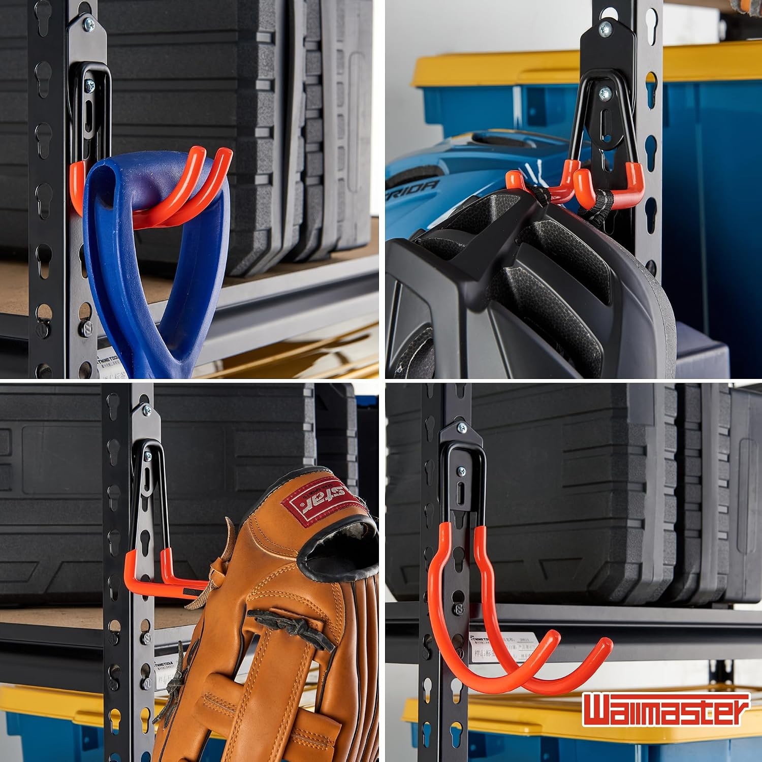 Wallmaster 7-Pcs Boltless Shelving Hooks, 400lbs, Adjustable Garage Storage