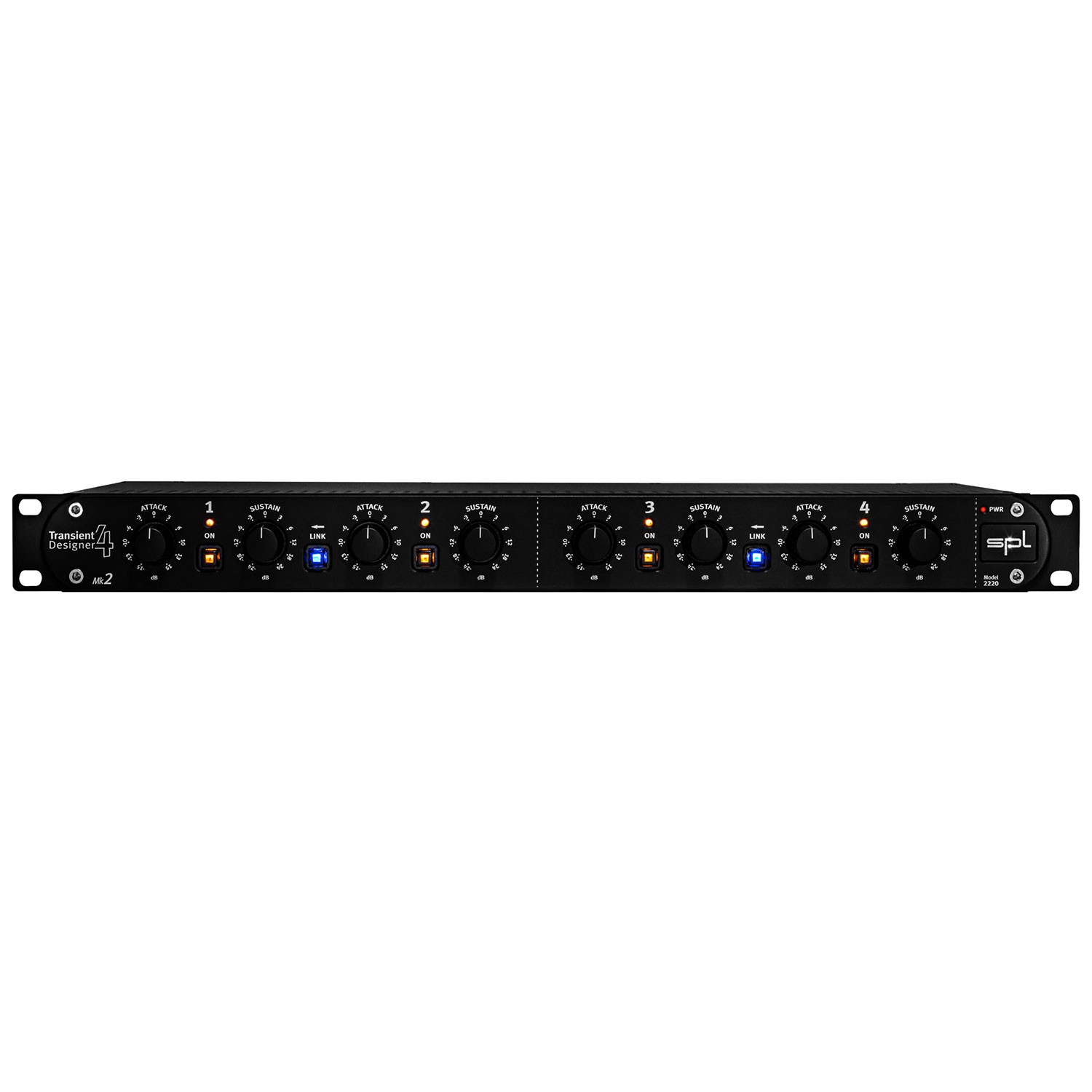 SPL Transient Designer 4 Mk2 4-Channel Dynamic Effect Processor 19" Rack-Mount
