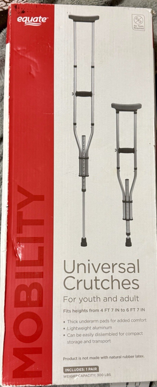 Equate Universal Crutches for Youth and Adult