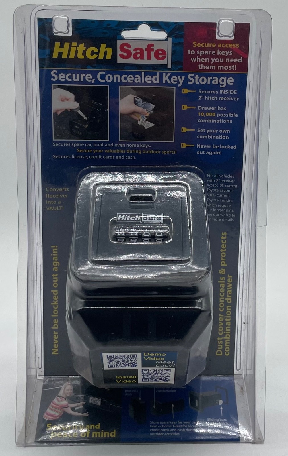 HitchSafe Key Vault Hidden Storage Lock Box HS7000
