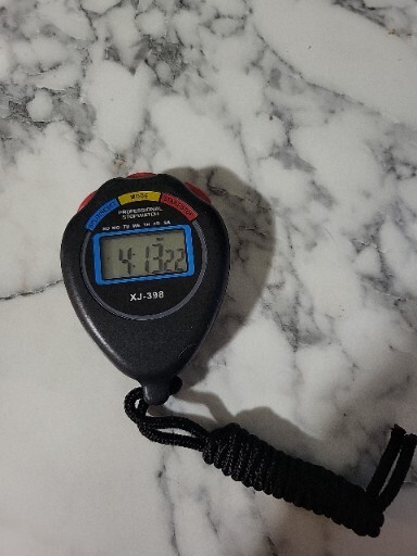 Professional Stopwatch Model #XJ-398 in Black - Three modes