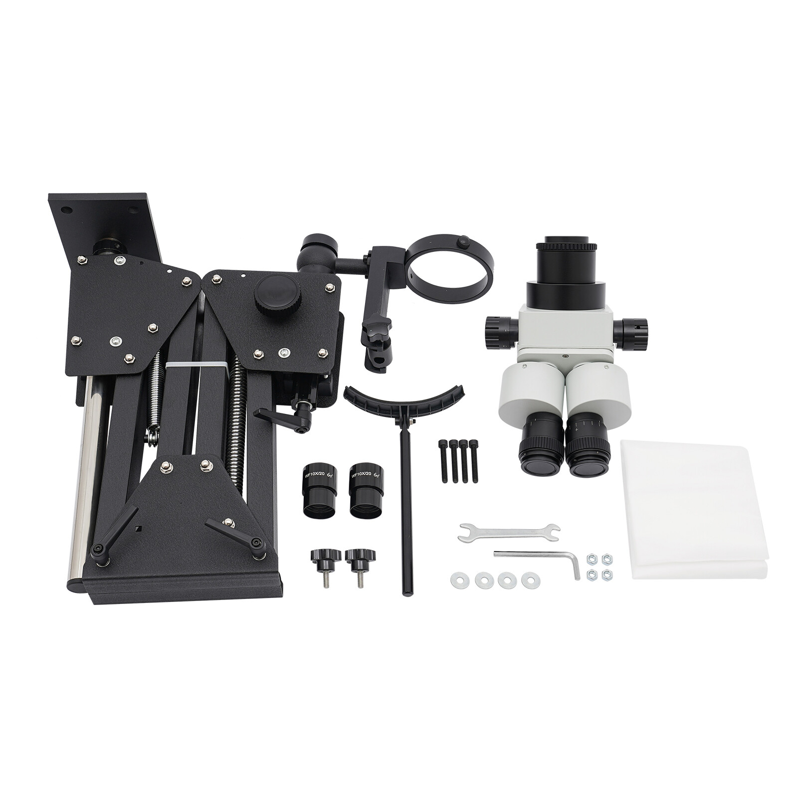 Jewelry Microscope Stand Mirror Micro Stand Multi-Directional Continuous Zoom US