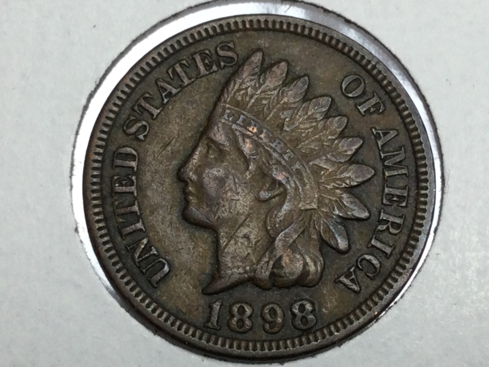1898 Indian Cent in extra fine