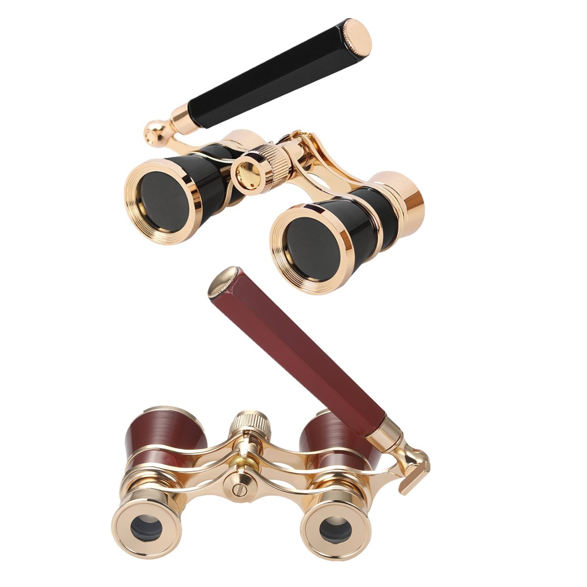 2PCs Vintage Concert Mini Handheld Telescope Opera Theater Glasses Binoculars