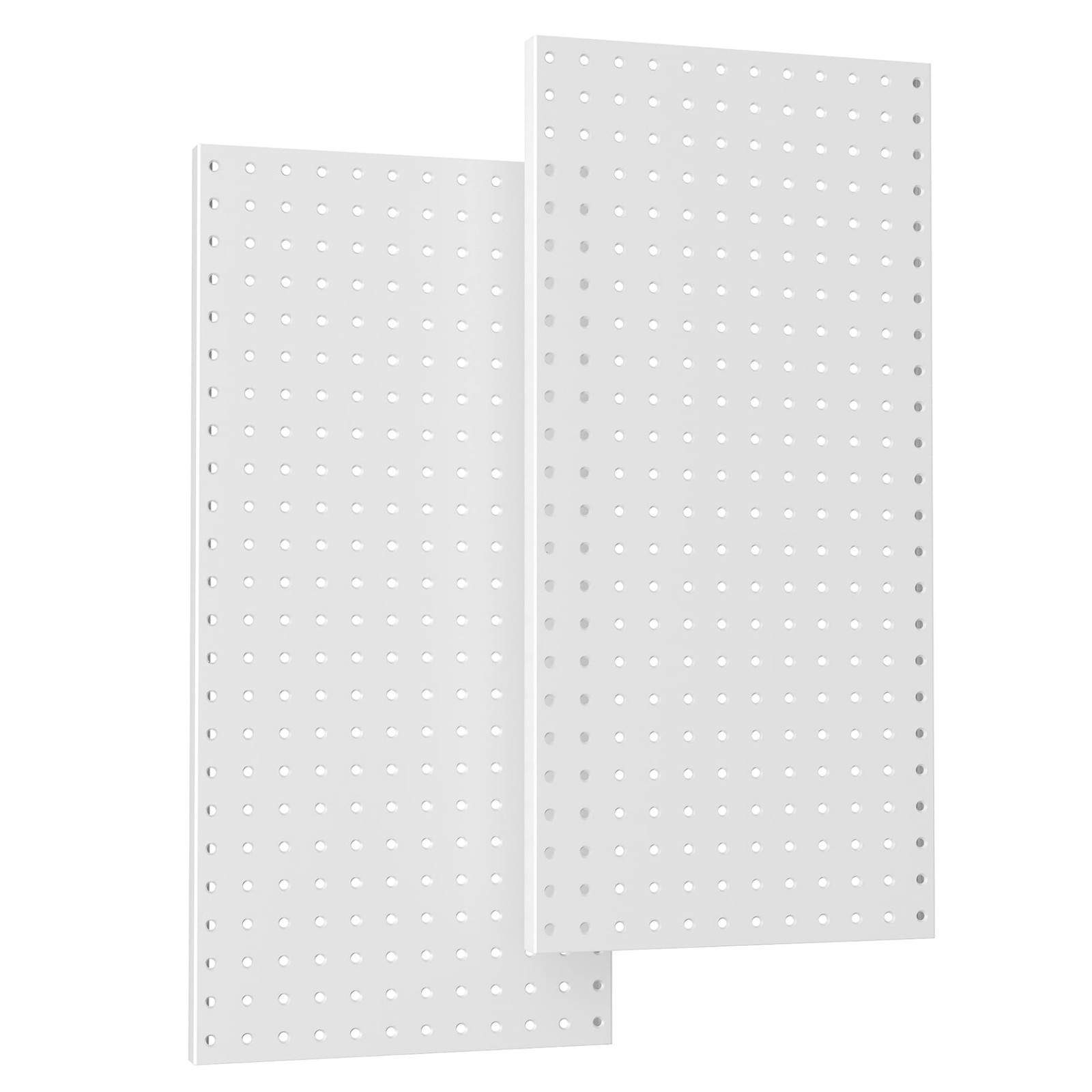 2 PCS Grey Metal Pegboard Wall Organizer Panels Garage Tool Storage 12x24 Inch