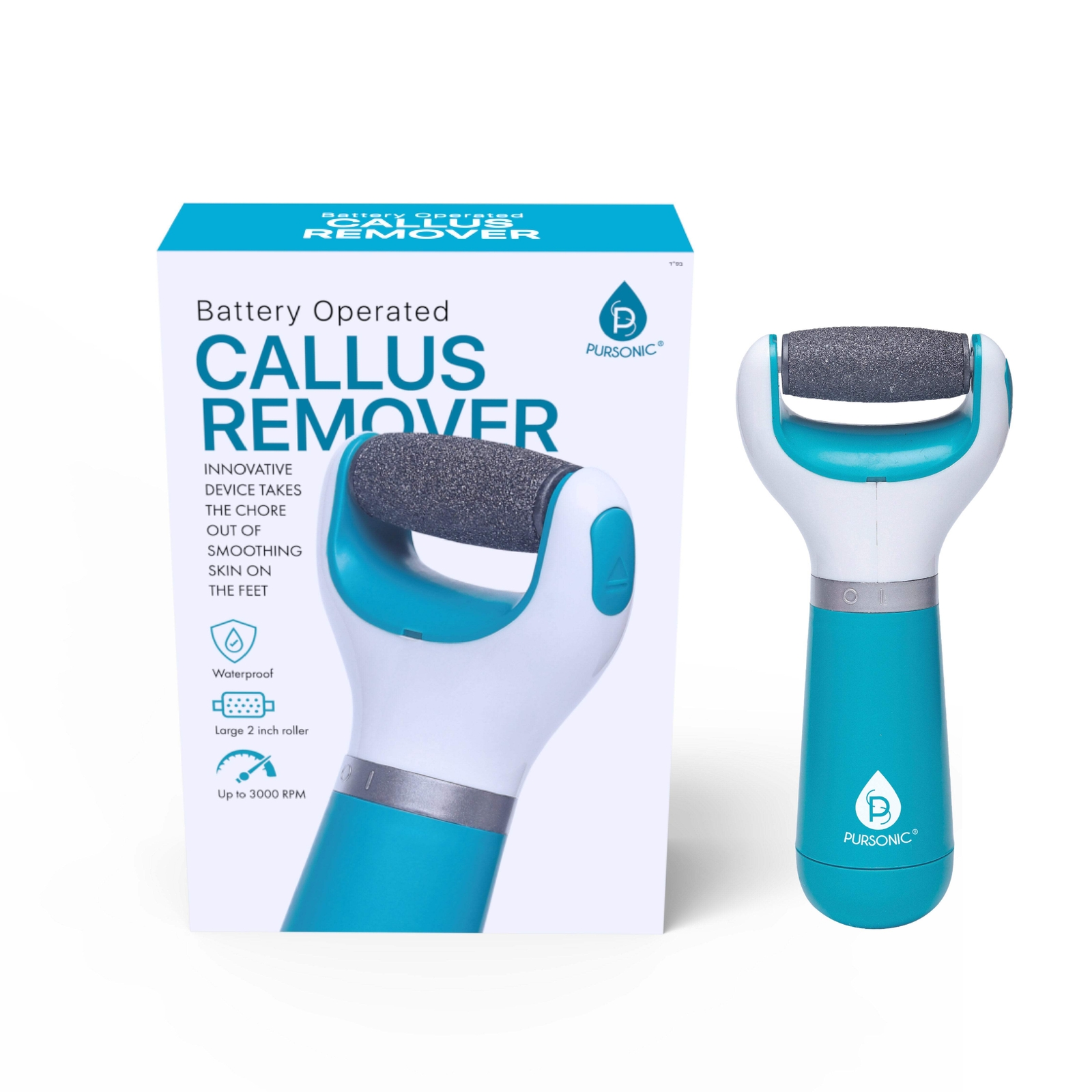 Battery-Operated Callus Remover – Effortlessly Smooth Feet with Waterproof, Safe