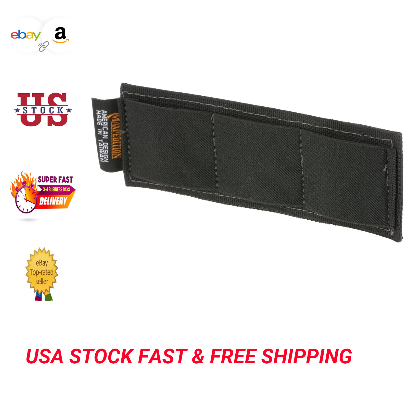 Modular 3 Clip Holster Black Multi-Tool Magazine Flashlight Attachment Durable