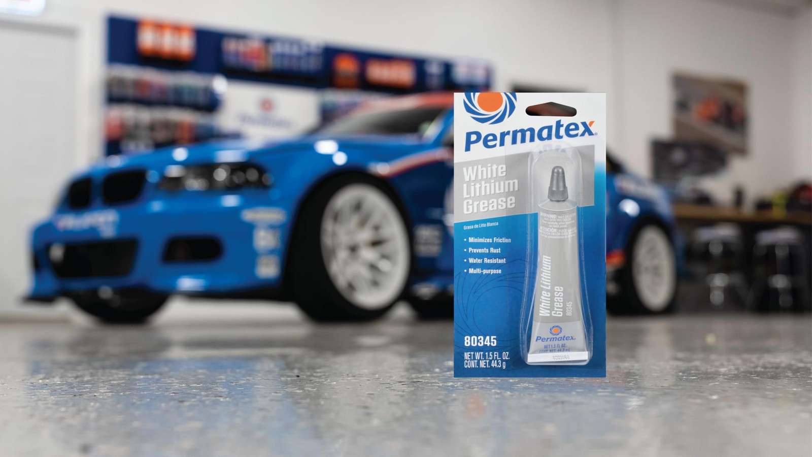 Permatex 80345 White Lithium Grease, 1.5 oz.