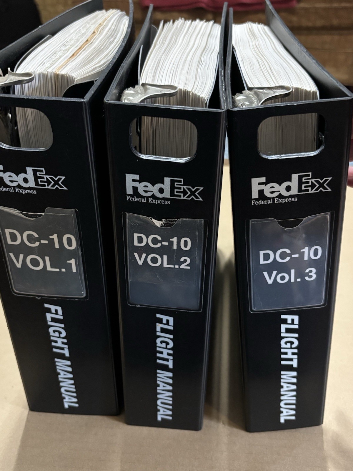 FedEx DC-10 Airplane Flight Manual Training Reference Lot of 3