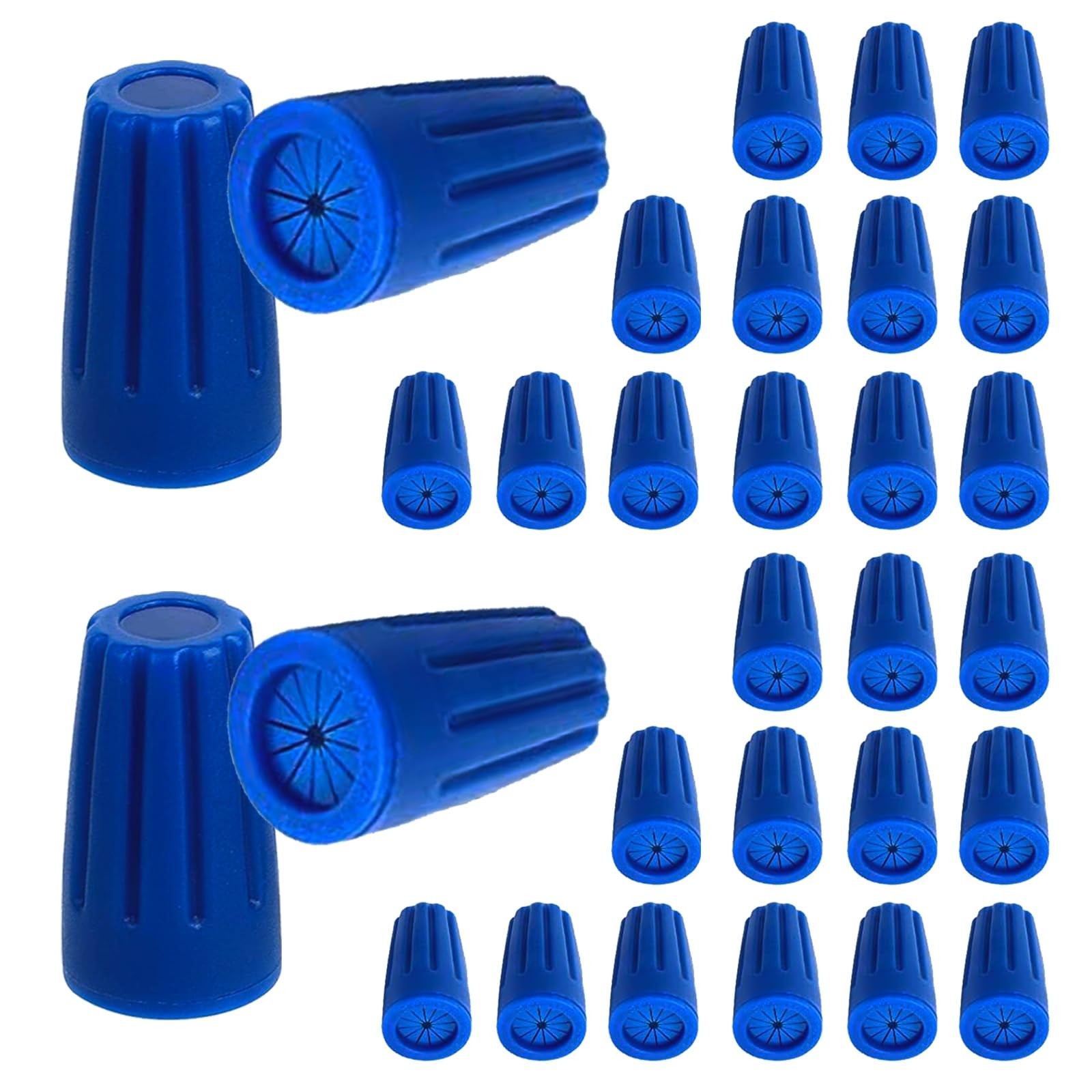 30PCS Waterproof Wire Electrical Connectors 22AWG-12AWG, Outdoor Seal Blue