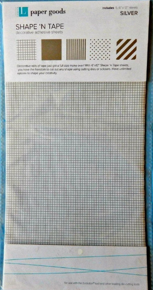 New - Quickutz Lifestyle Crafts - Shape N' Tape Sheet - Silver ST008