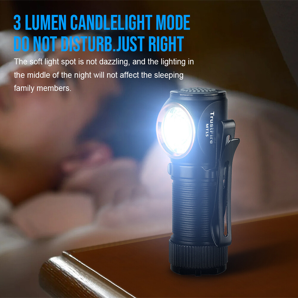 TrustFire MT15 1000LM Rechargeable LED Headlamp 5 Mode LED Headlight Flashlight
