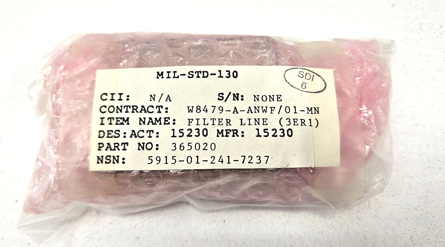 5915-01-241-7237 Radio Frequency Interference Filter 3er1    5915012417237