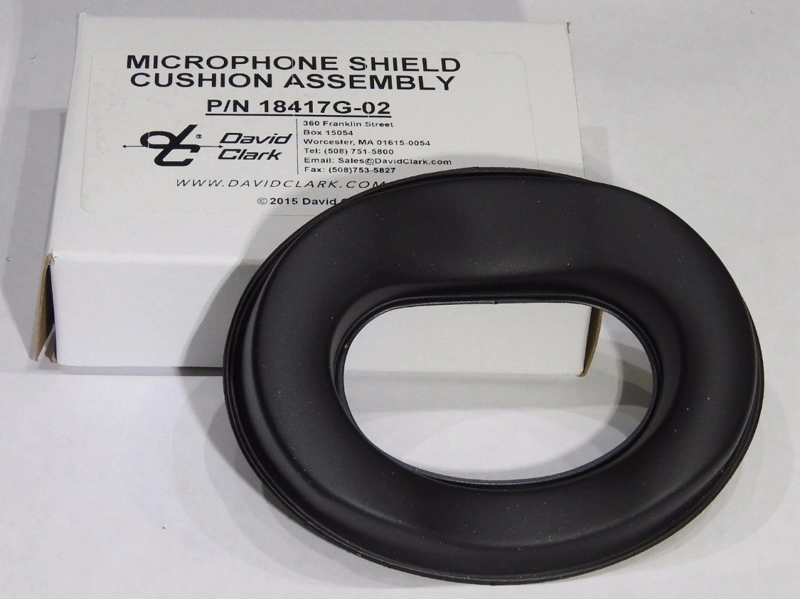 NEW GENUINE DAVID CLARK MICROPHONE MIC SHIELD CUSHION ASSEMBLY p/n 18417G-02
