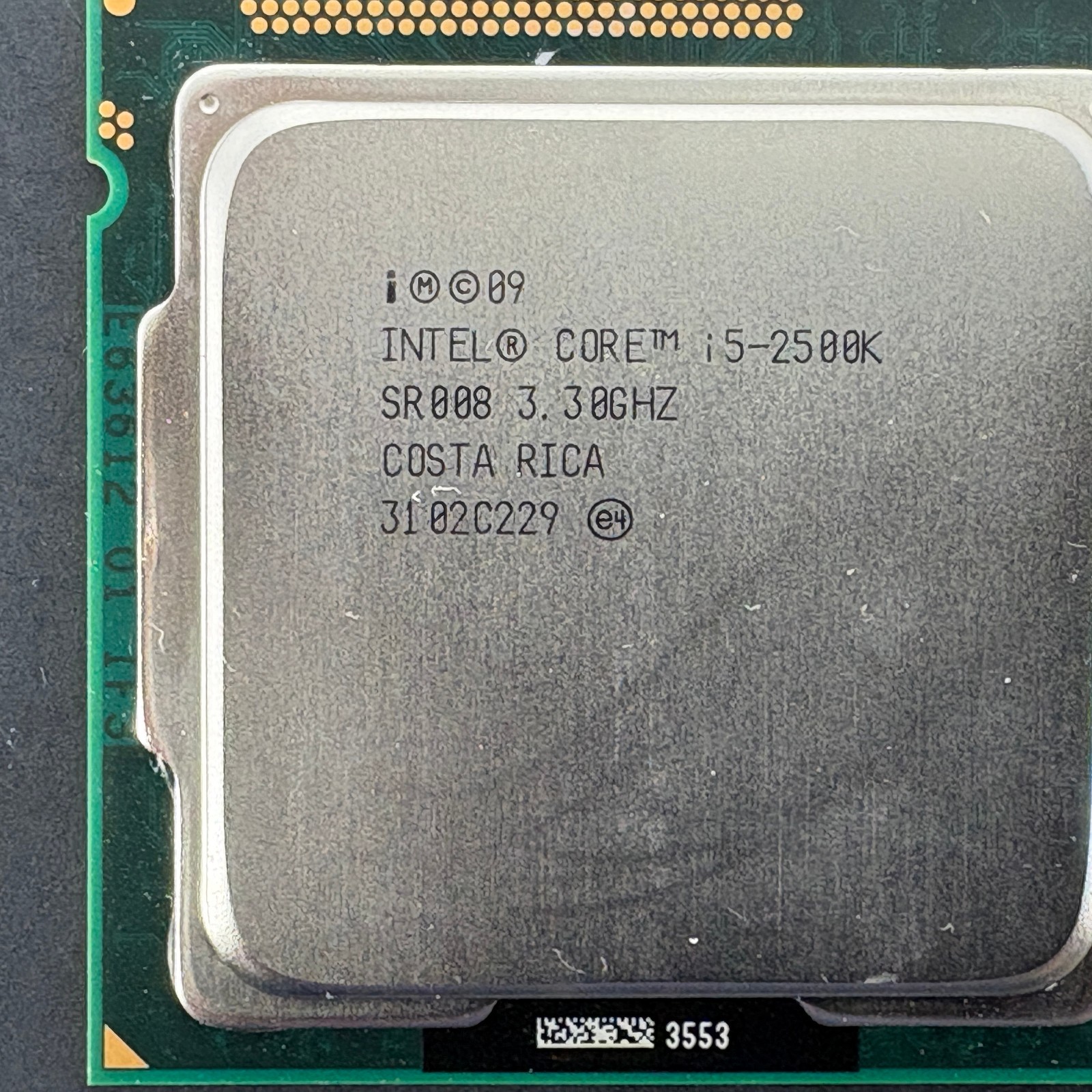 Intel Core i5-2500K 3.3GHz Desktop Processor LGA1155 SR008 2nd Gen