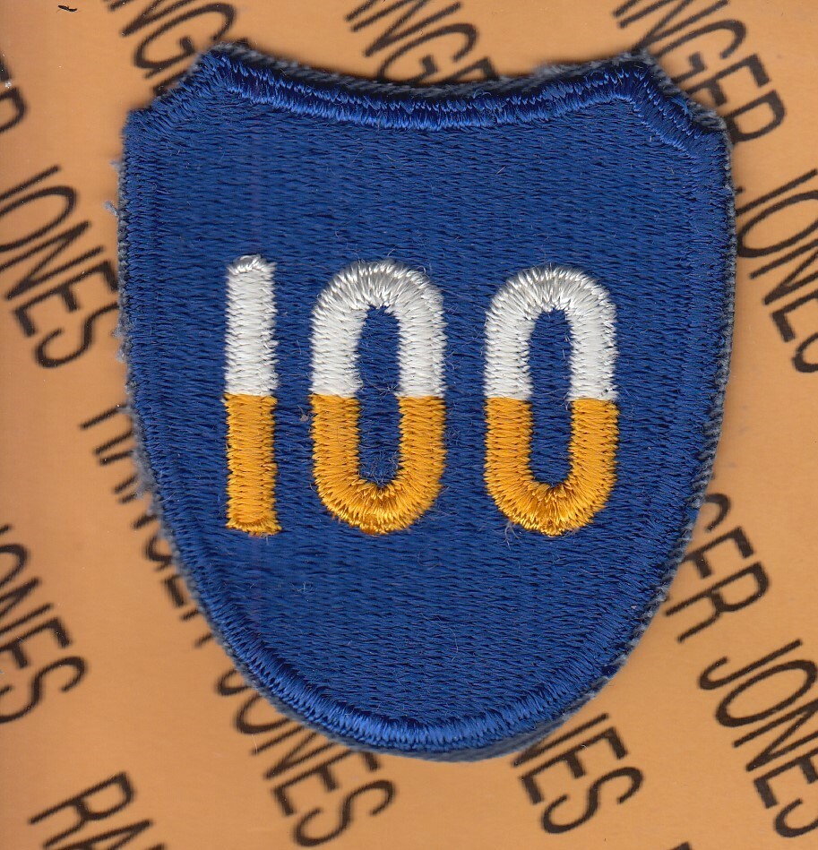 100th Infantry Division post WWII Dress uniform 2.75" patch c/e